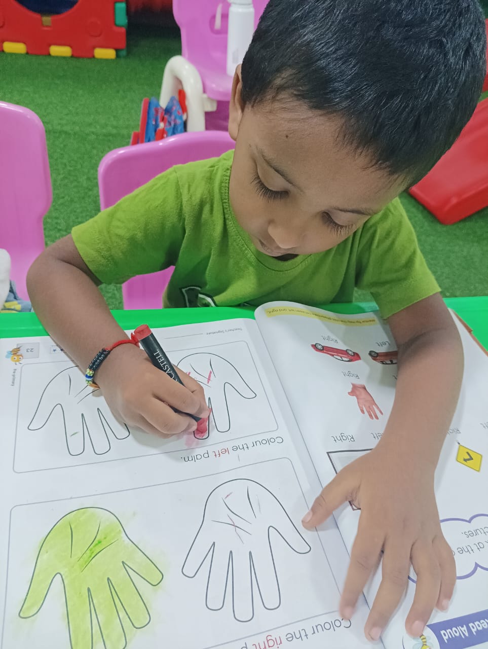 Student practicing